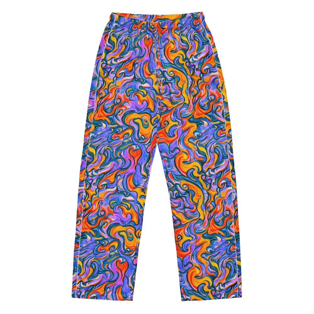 Kaleidoscopic Flux on Women's Pajama Pants — Front