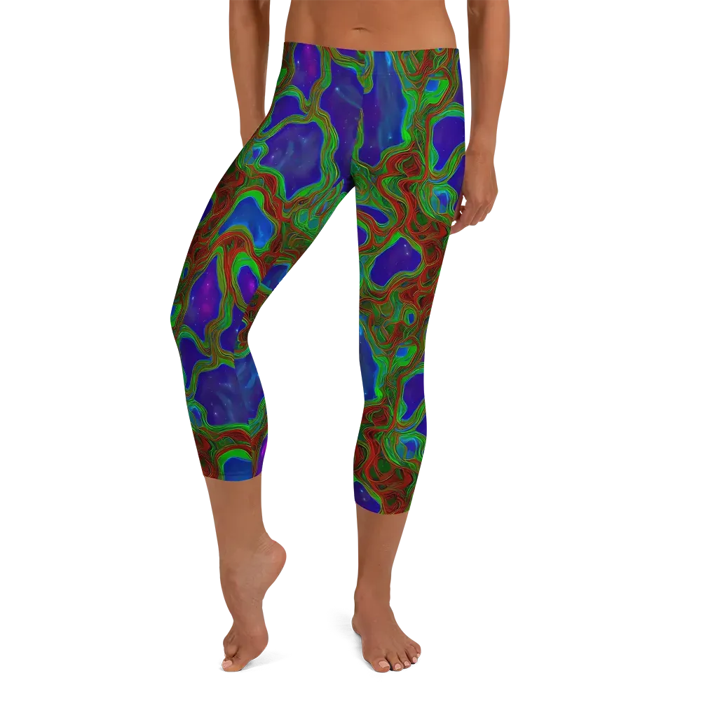 Astro Rapture on Capri Leggings — Front