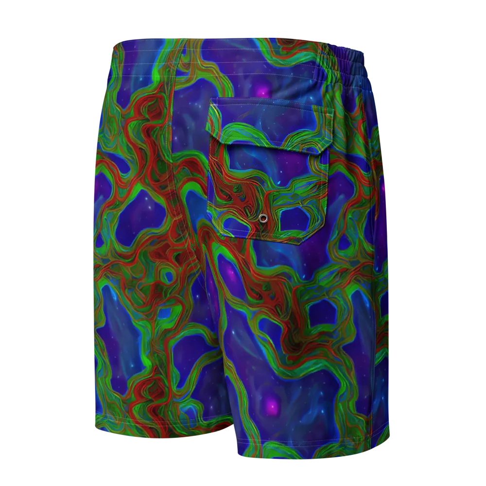 Astro Rapture on Men's Board Shorts — Back