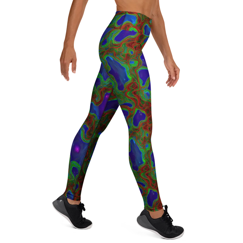 Astro Rapture on Yoga Leggings — Right