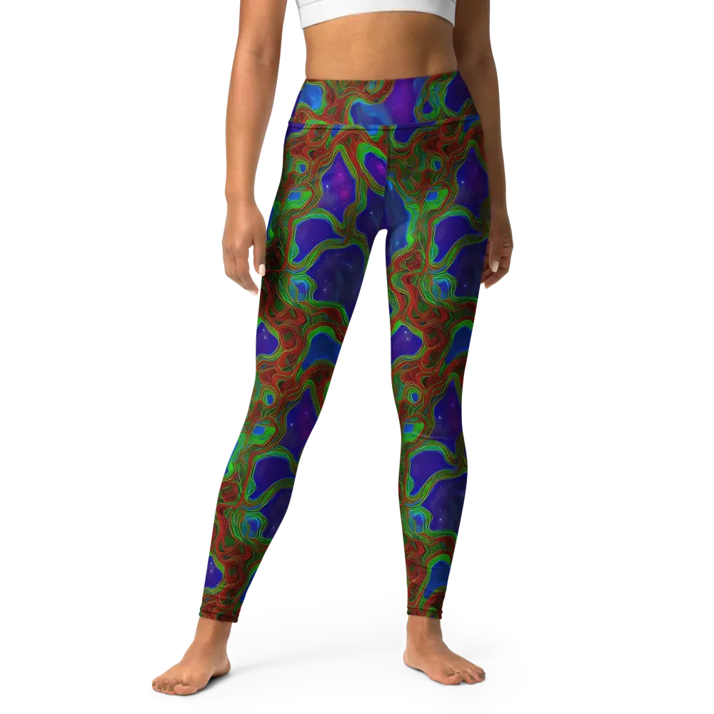Astro Rapture on Yoga Leggings — Front