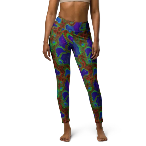 Astro Rapture on a Yoga Leggings