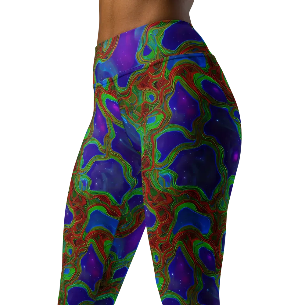 Astro Rapture on Yoga Leggings — Left Front