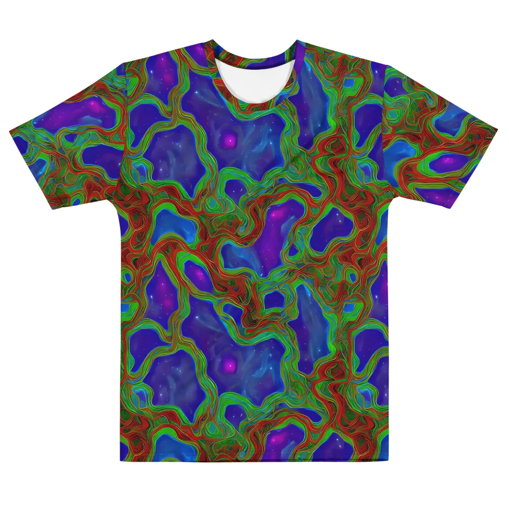 Astro Rapture on Men's Cotton Crew Neck T-Shirt — Front