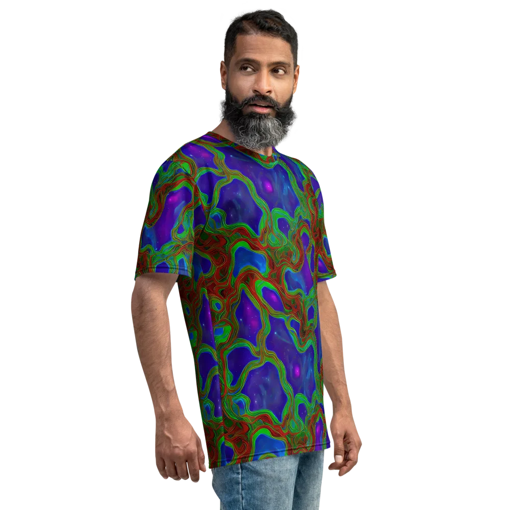 Astro Rapture on Men's Crew Neck T-Shirt — Right