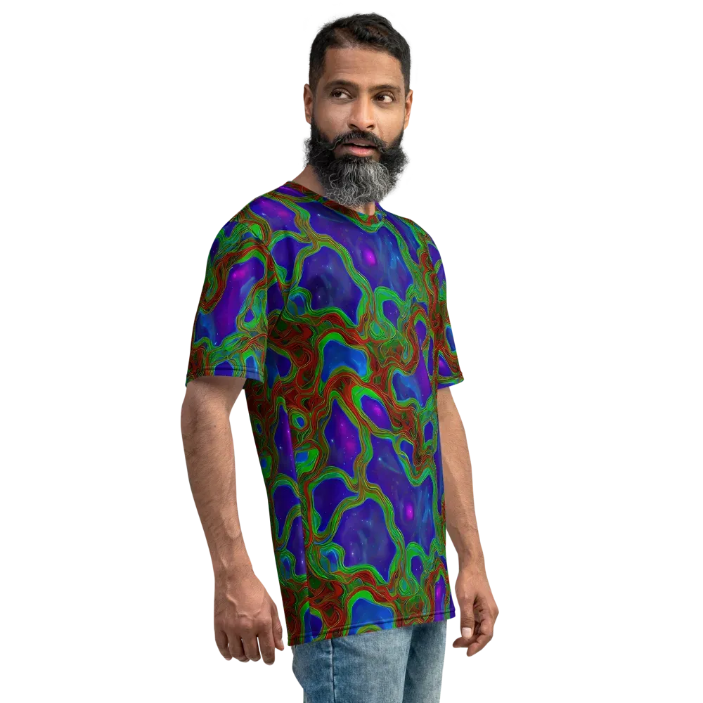 Astro Rapture on Men's Crew Neck T-Shirt — Right