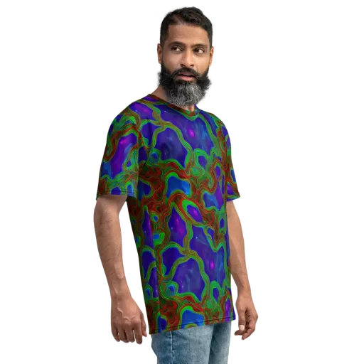 Astro Rapture on a Men's Crew Neck T-Shirt