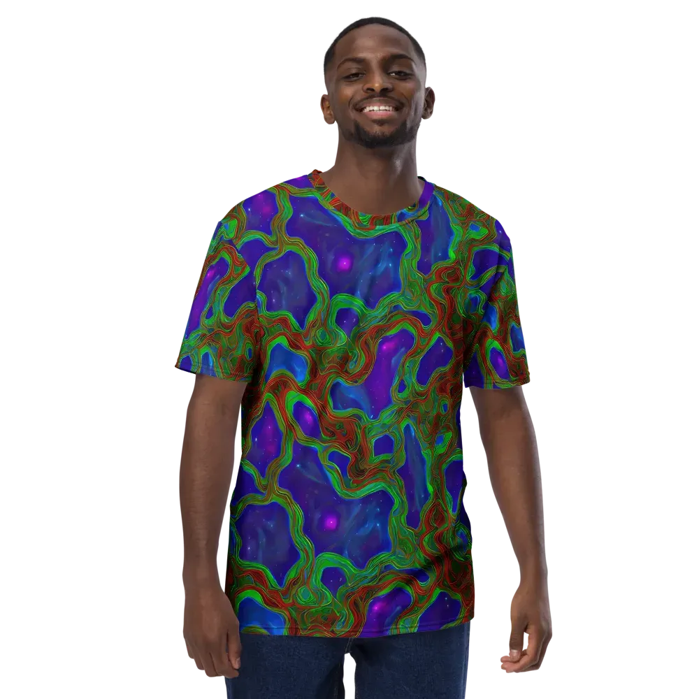 Astro Rapture on Men's Crew Neck T-Shirt — Front