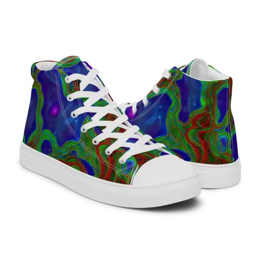 Astro Rapture on a Men's High Top Canvas Shoes