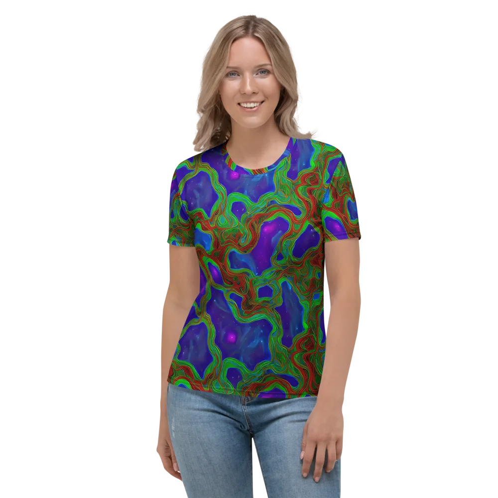 Astro Rapture on Women's Crew Neck T-Shirt — Front