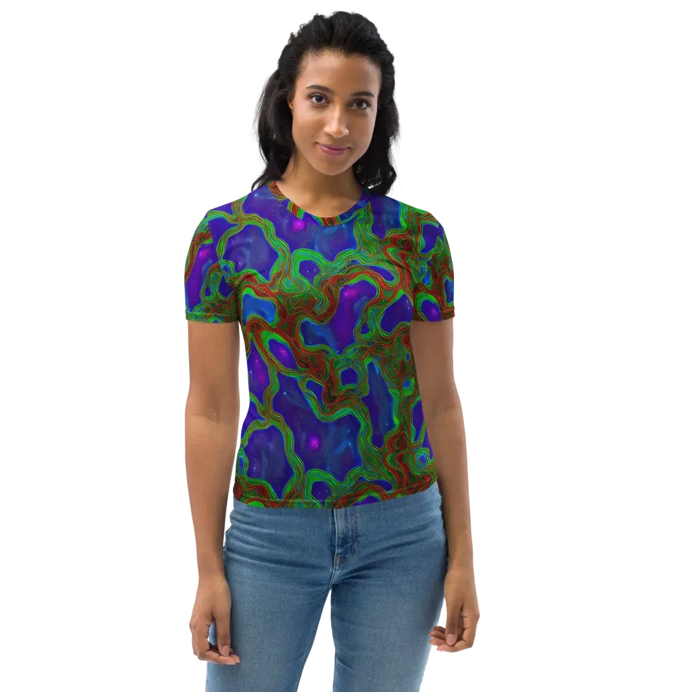 Astro Rapture on Women's Crew Neck T-Shirt — Front