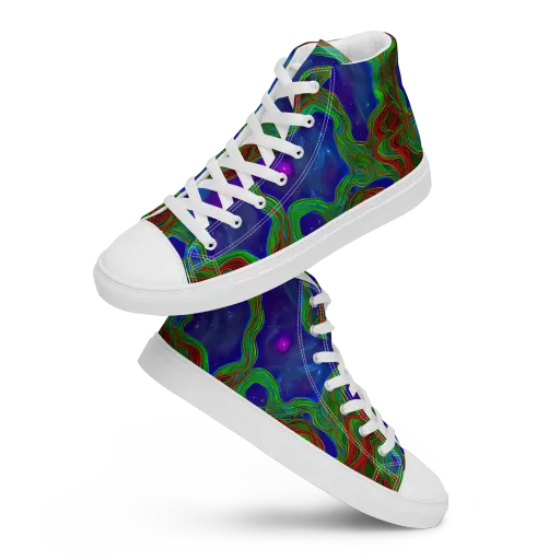 Astro Rapture on a Women's High Top Canvas Shoes