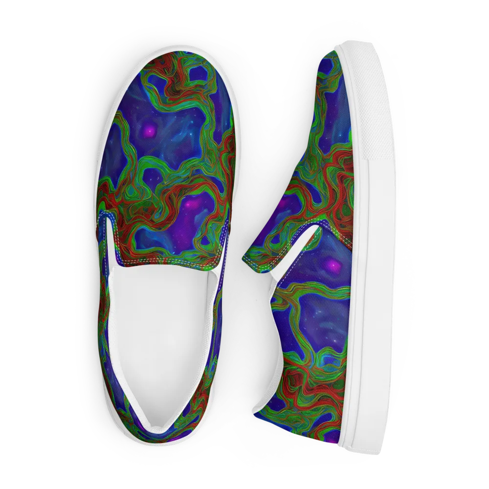 Astro Rapture on Men's Slip-On Canvas Shoes — Front