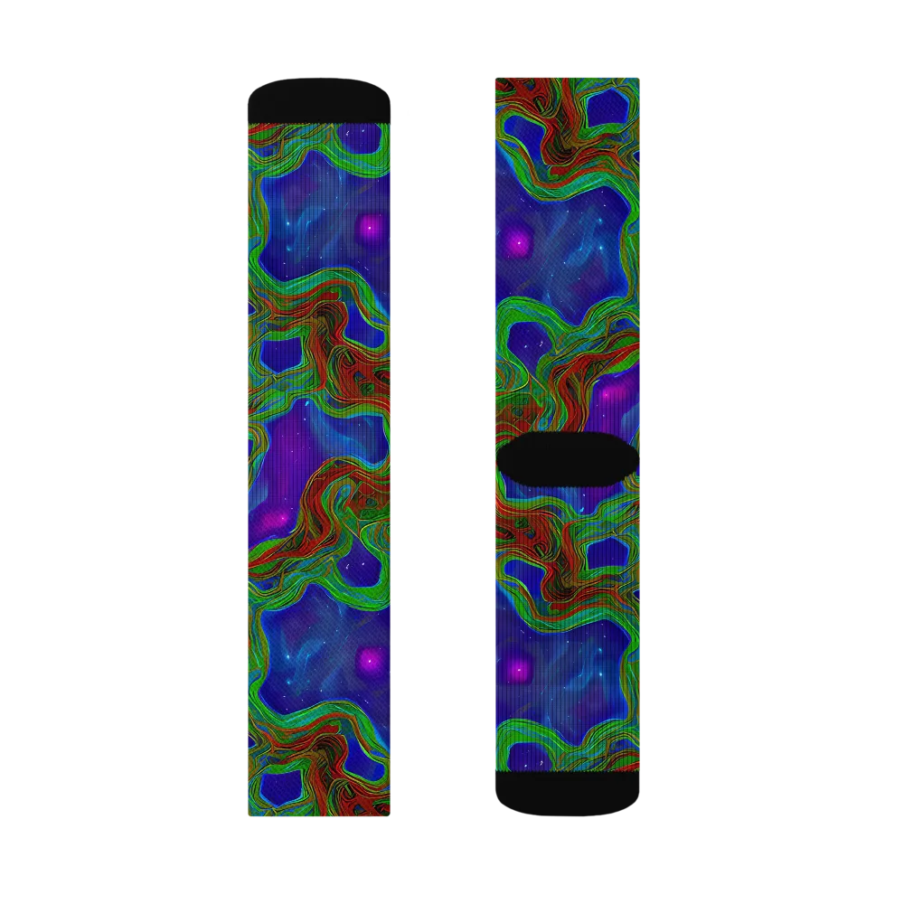 Astro Rapture on Socks — Left Sock