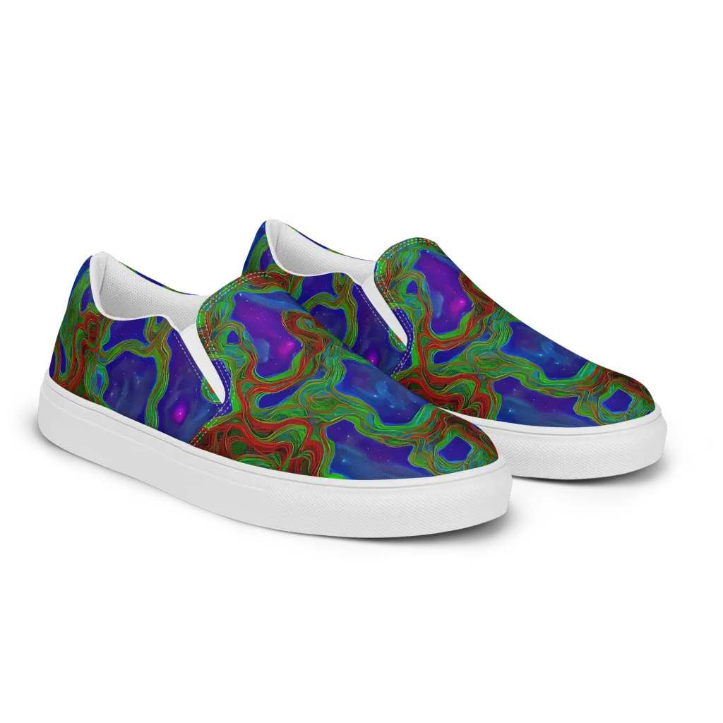 Astro Rapture on Women's Slip-On Canvas Shoes — Right Front