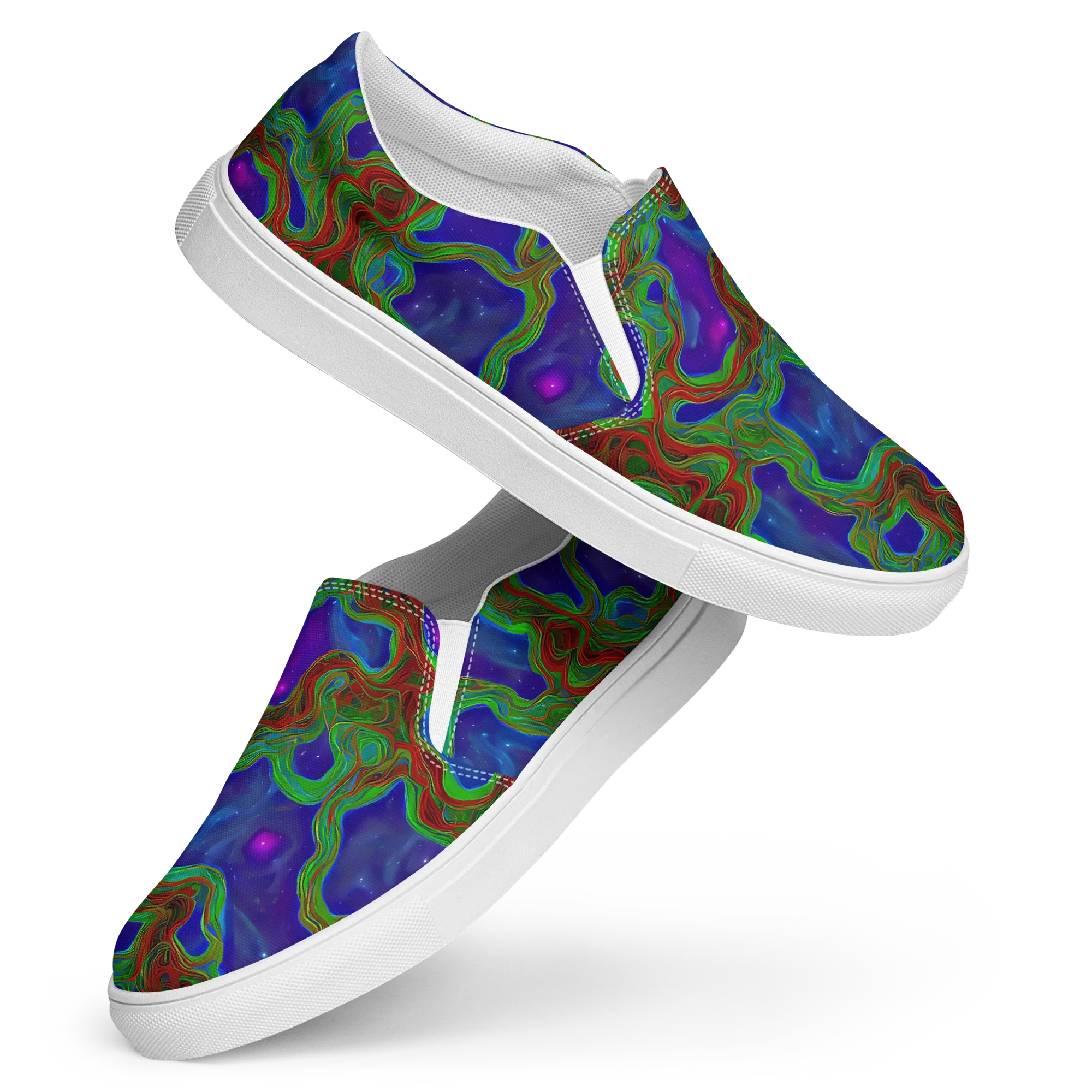 Astro Rapture on Women's Slip-On Canvas Shoes — Front