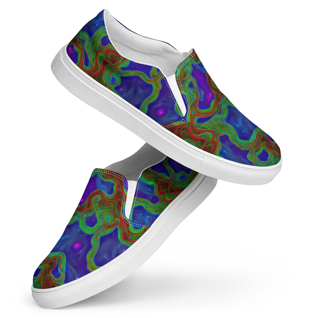 Astro Rapture on Women's Slip-On Canvas Shoes — Front