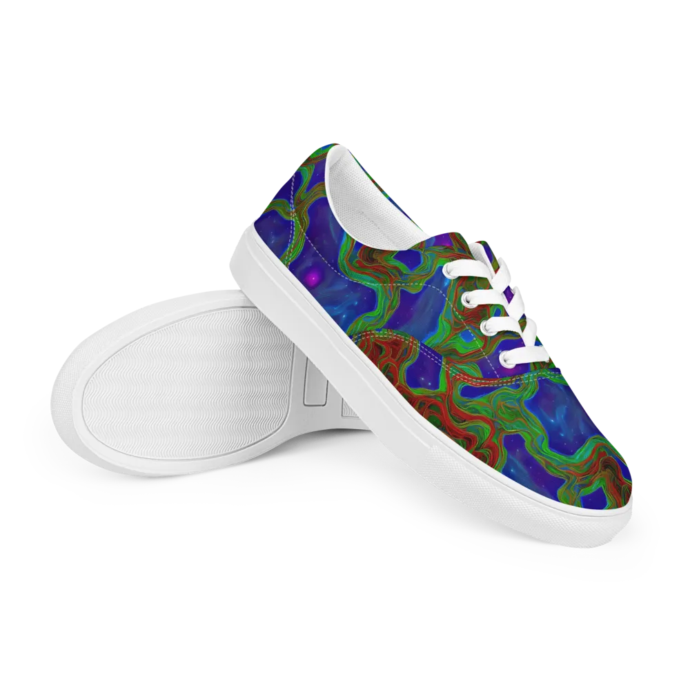 Astro Rapture on Men's Lace-Up Canvas Shoes — Right Front