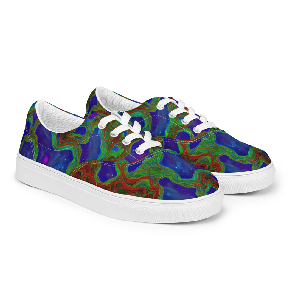 Astro Rapture on Men's Lace-Up Canvas Shoes — Right Front