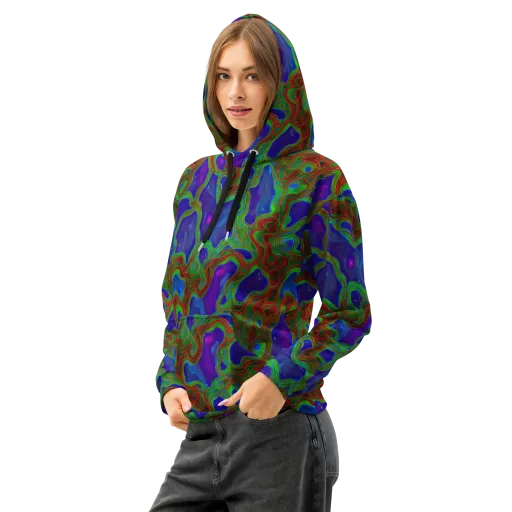 Astro Rapture on a Cotton Hoodie