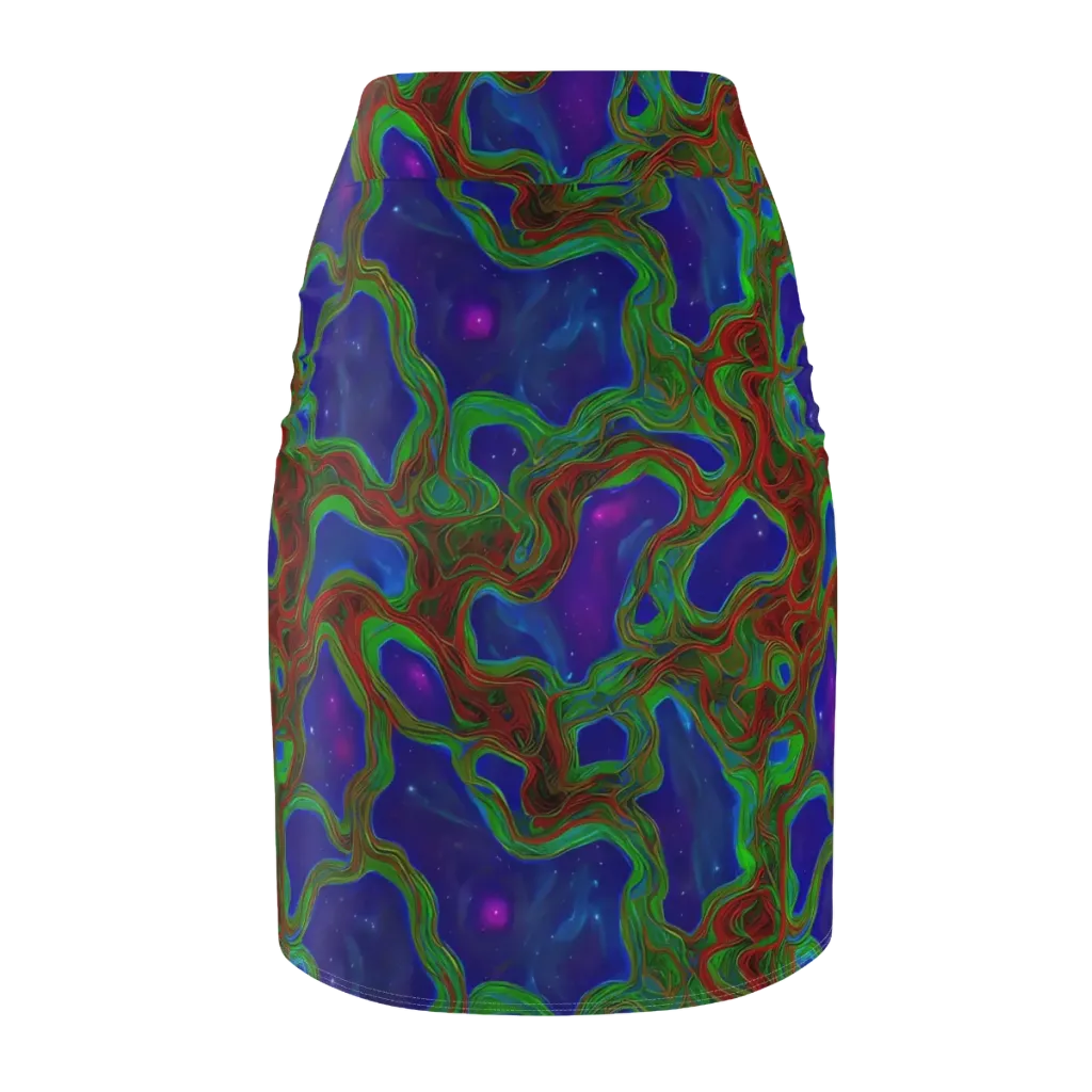 Astro Rapture on Pencil Skirt — Back