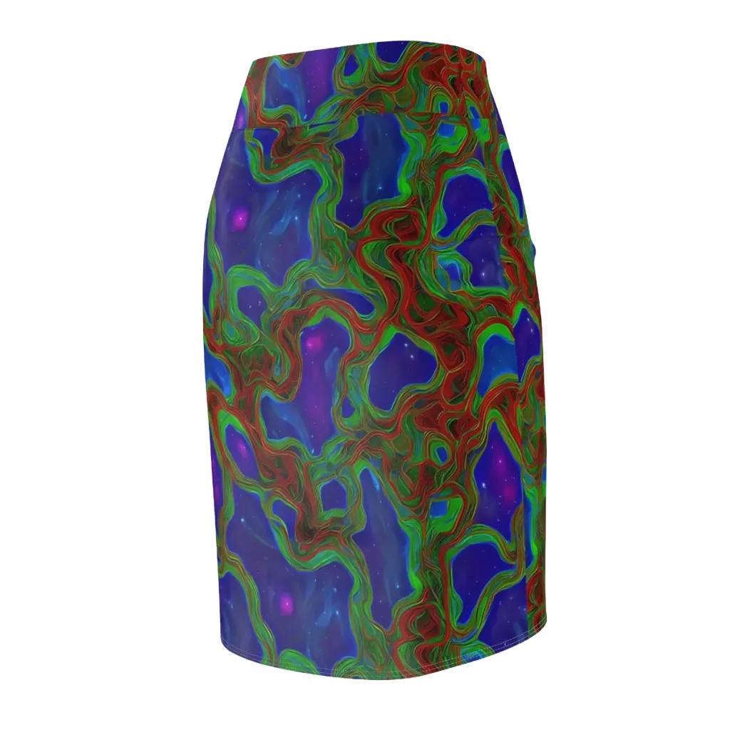 Astro Rapture on Pencil Skirt — Back Side