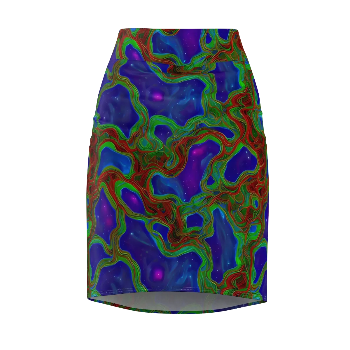 Astro Rapture on Pencil Skirt — Front