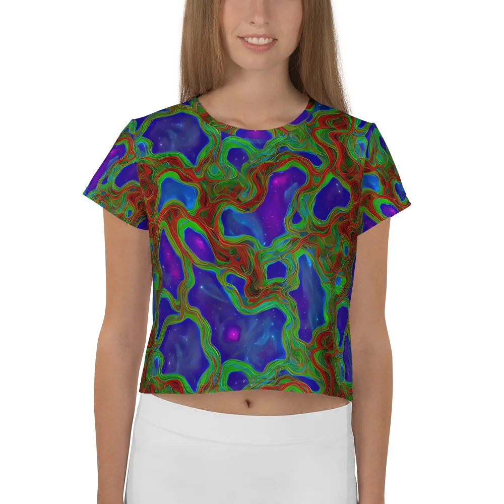Astro Rapture on Crop Tee — Front