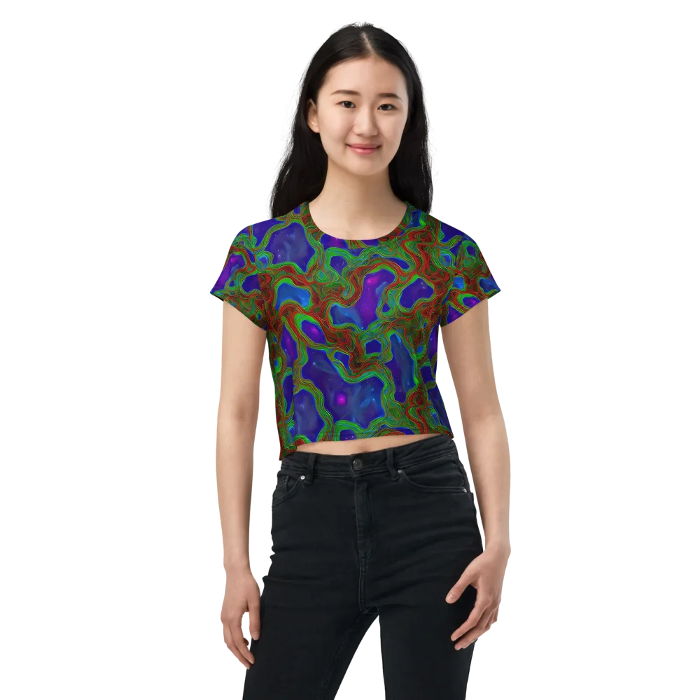 Astro Rapture on Crop Tee — Front