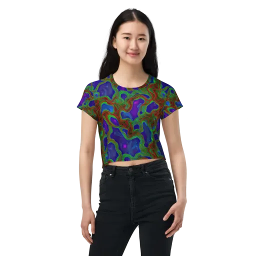 Astro Rapture on a Crop Tee