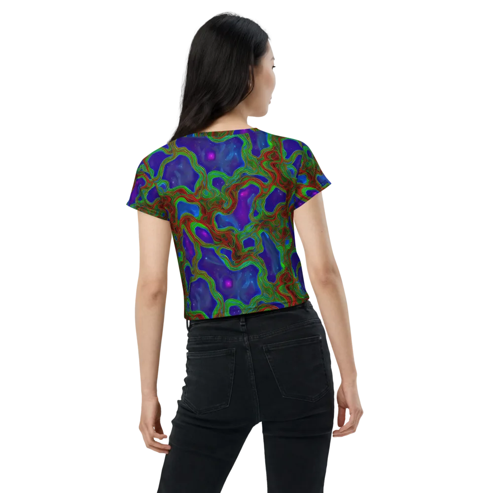 Astro Rapture on Crop Tee — Back