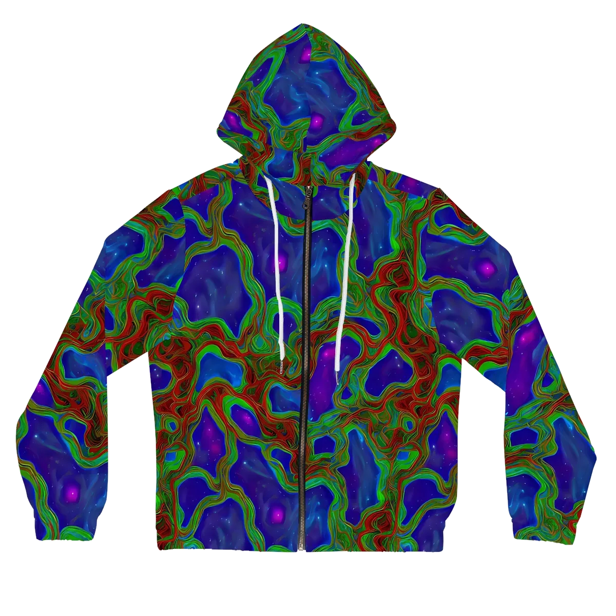 Astro Rapture on Women's Full-Zip Hoodie — Front