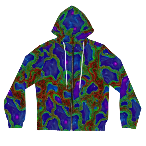 Astro Rapture on a Women's Full-Zip Hoodie