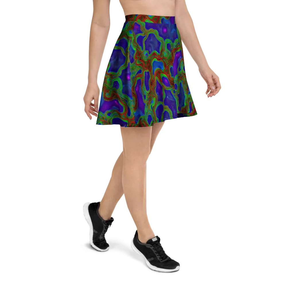 Astro Rapture on Skater Skirt — Right
