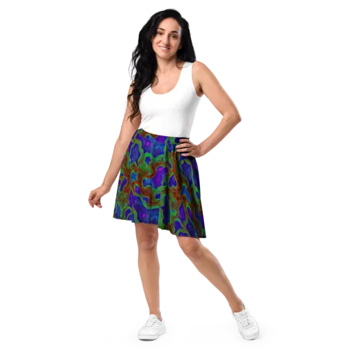 Astro Rapture on a Skater Skirt