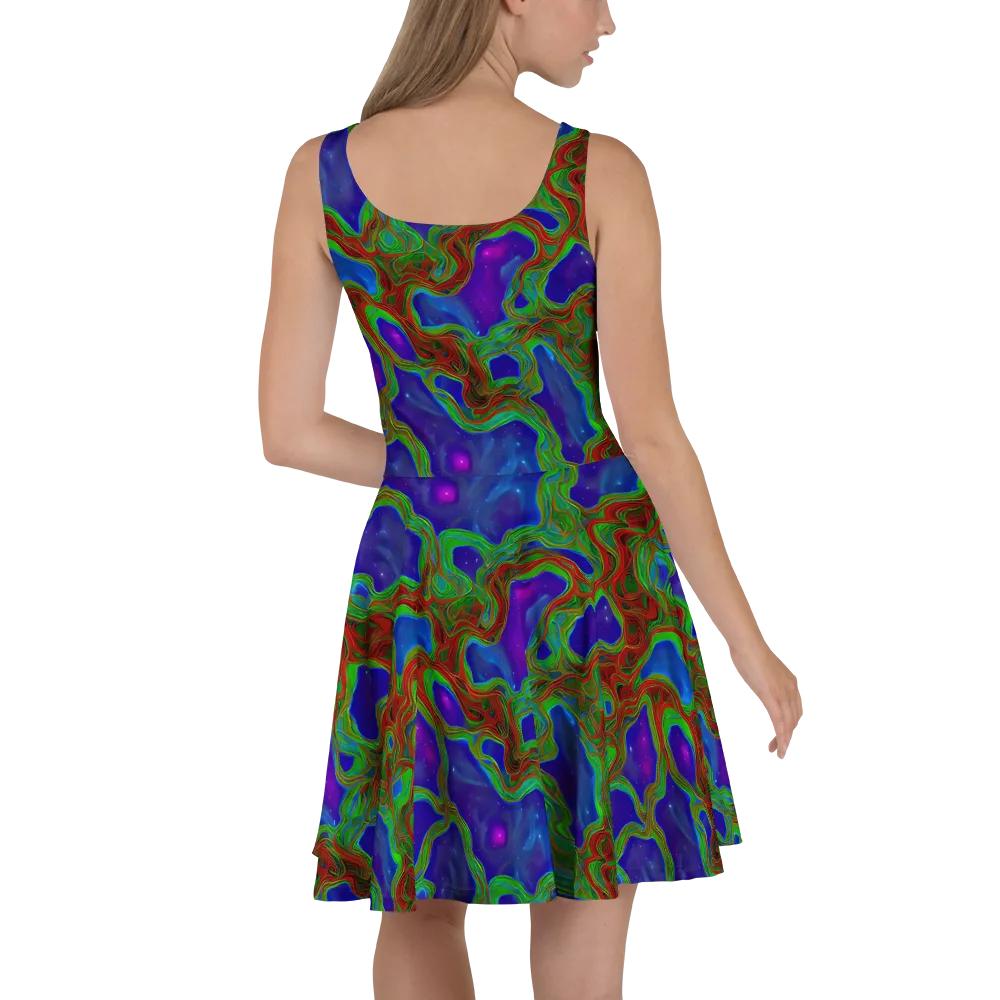 Astro Rapture on Skater Dress — Back