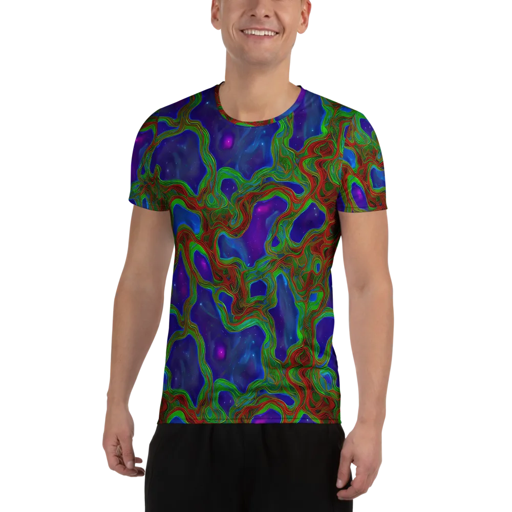 Astro Rapture on Men's Athletic T-Shirt — Front