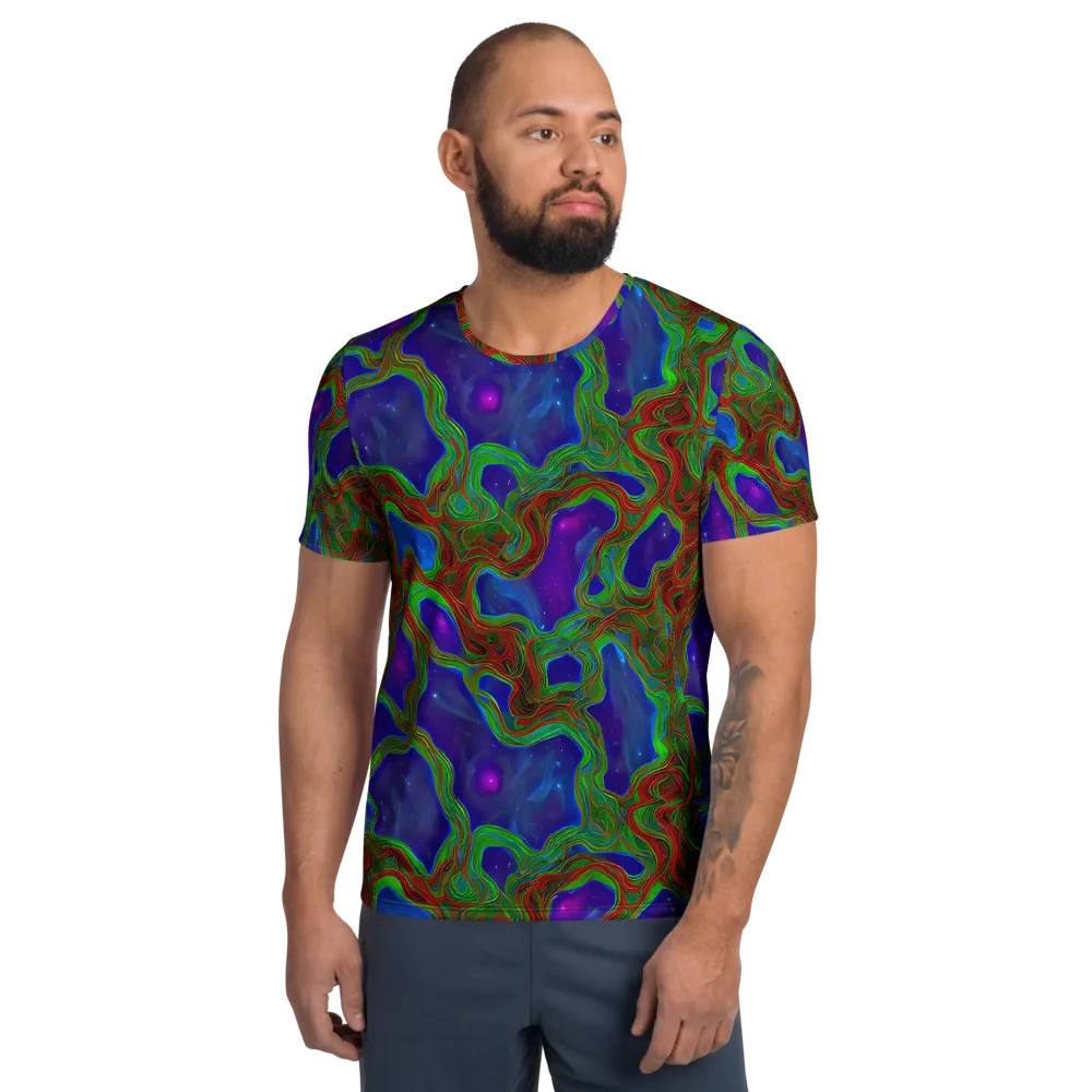 Astro Rapture on Men's Athletic T-Shirt — Front