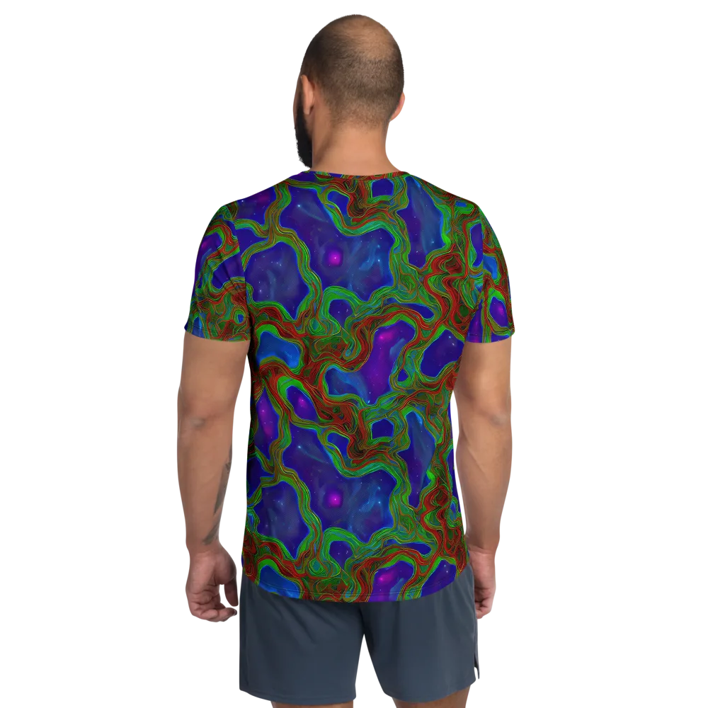 Astro Rapture on Men's Athletic T-Shirt — Back