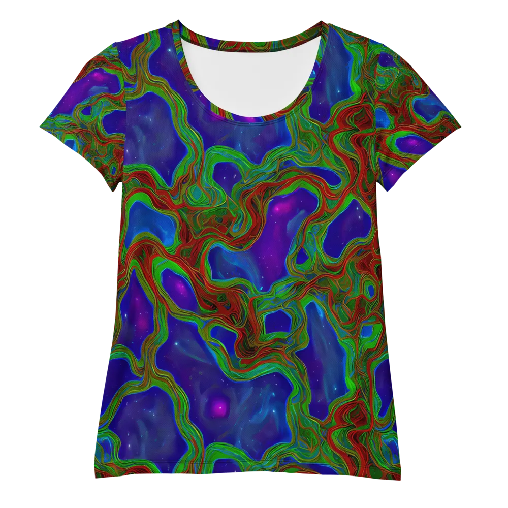 Astro Rapture on Women's Athletic T-Shirt — Front