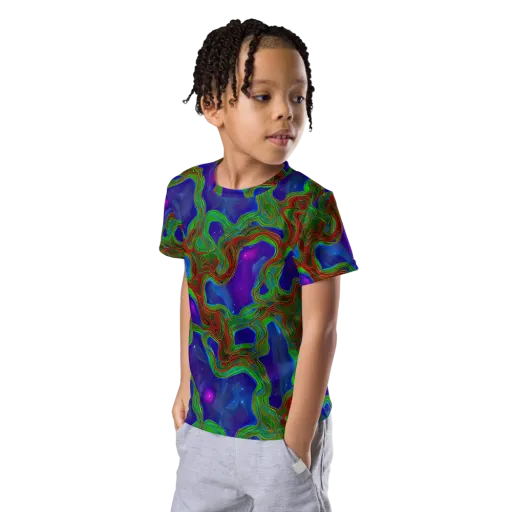 Astro Rapture on a Kids Crew Neck T-Shirt