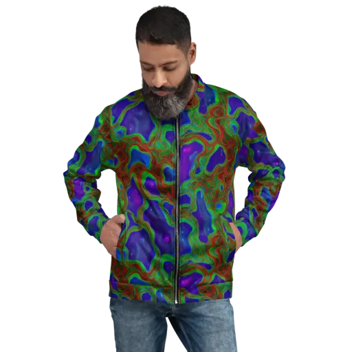 Astro Rapture on a Bomber Jacket