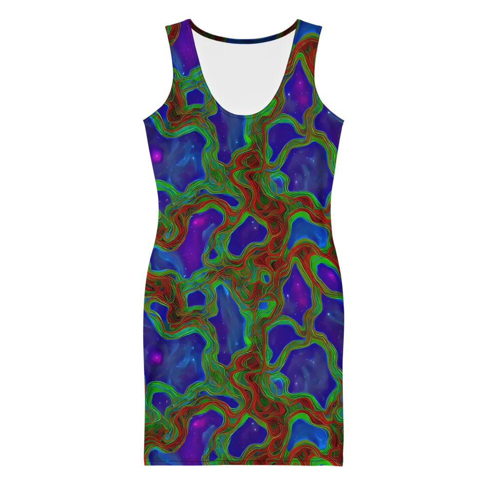 Astro Rapture on Bodycon Dress — Front