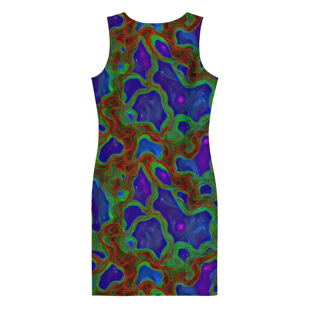 Astro Rapture on Bodycon Dress — Back
