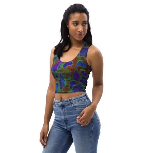 Astro Rapture on a Crop Top