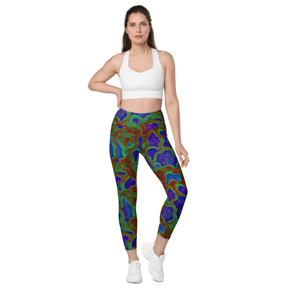 Astro Rapture on Leggings with Pockets — Front