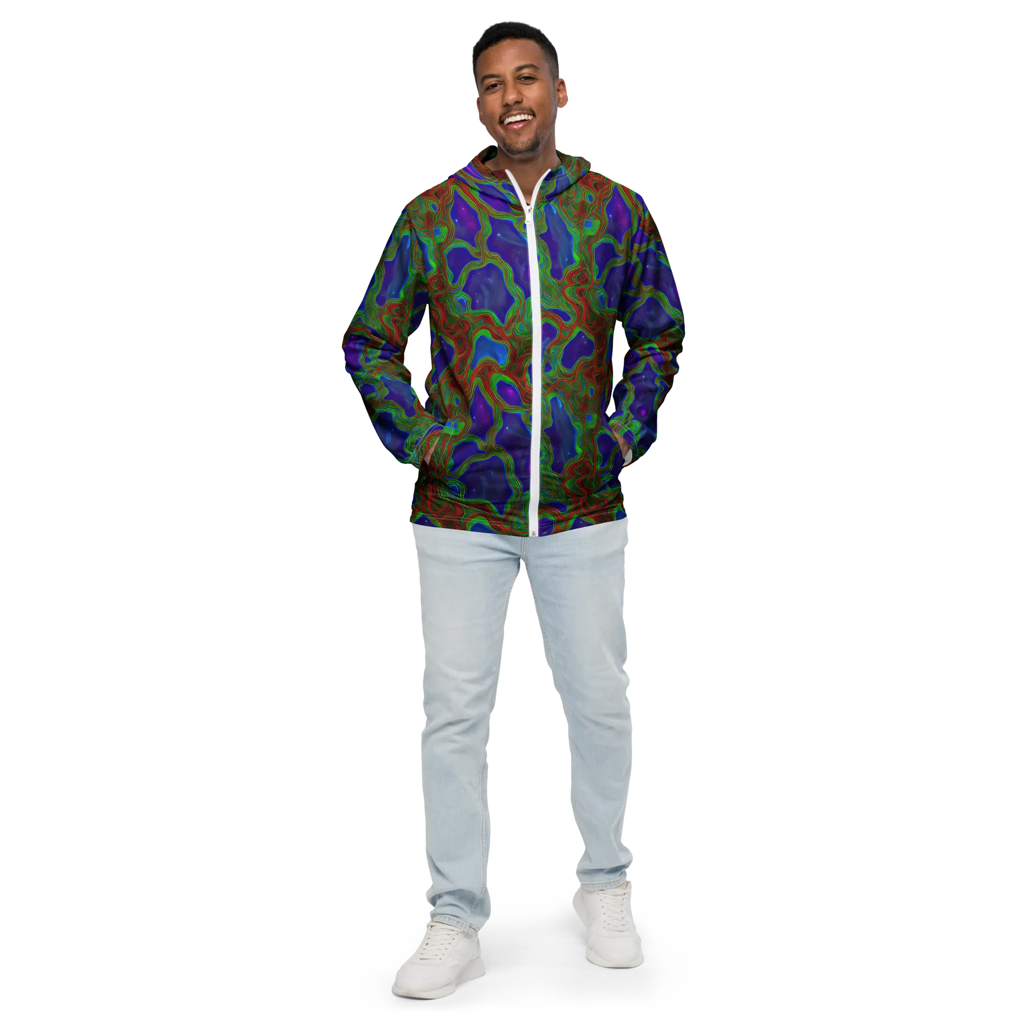 Astro Rapture on Men's Windbreaker — Front