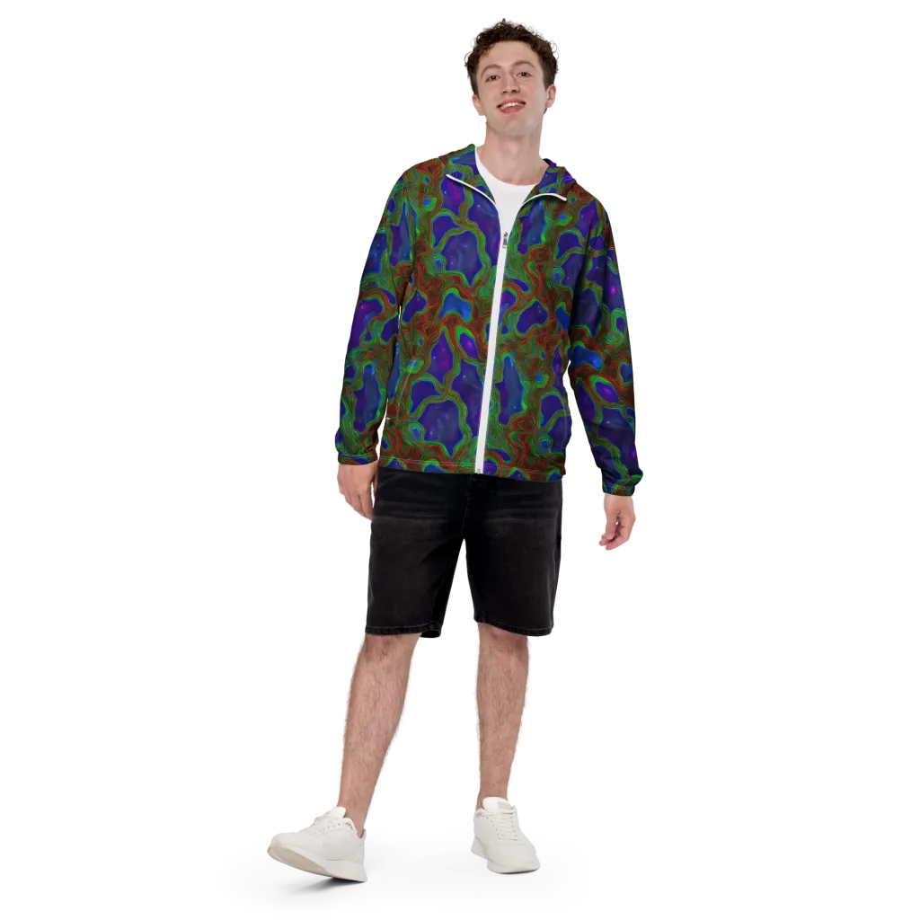Astro Rapture on Men's Windbreaker — Front