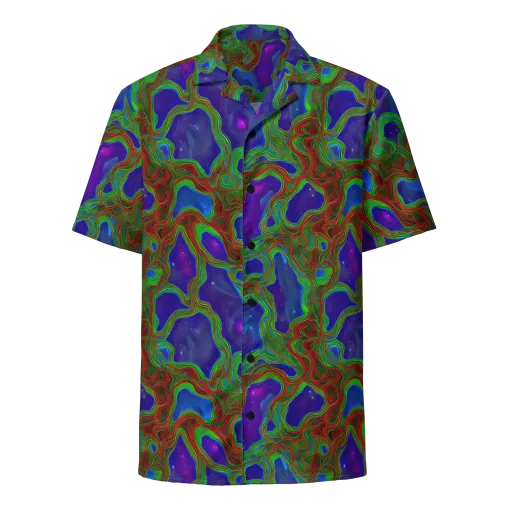 Astro Rapture on a Button Shirt