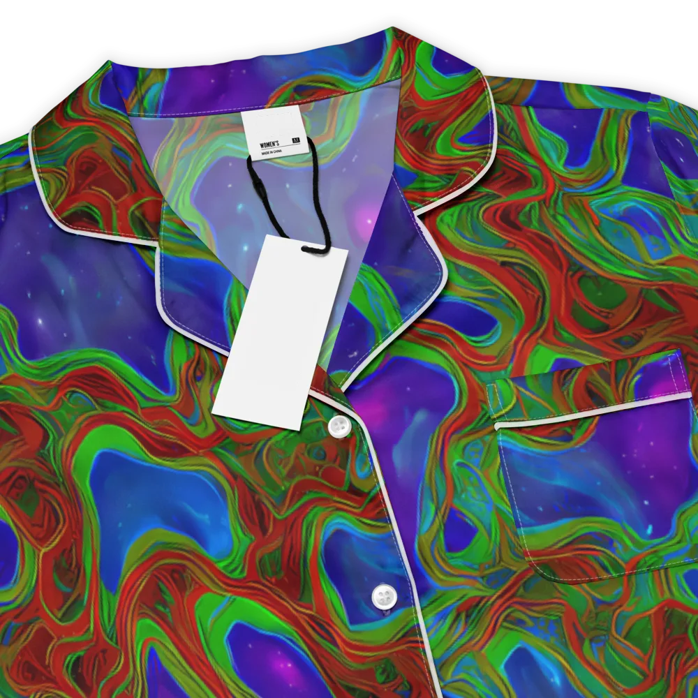 Astro Rapture on Women's Short Sleeve Pajama Top — Product details